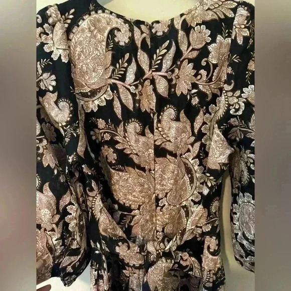 ANTHROPOLOGIE KIVARI V-Neck Puff-Sleeve Linen Dress - Picture 13 of 16